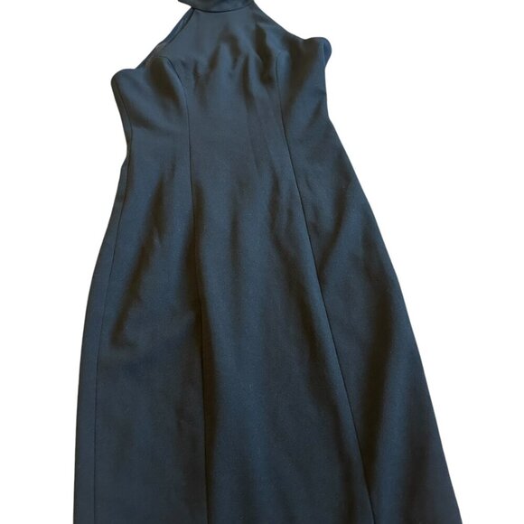 Dress the Population Black Sheath Halter Dress Mesh Back Fitted Size XS Women's - Picture 4 of 11